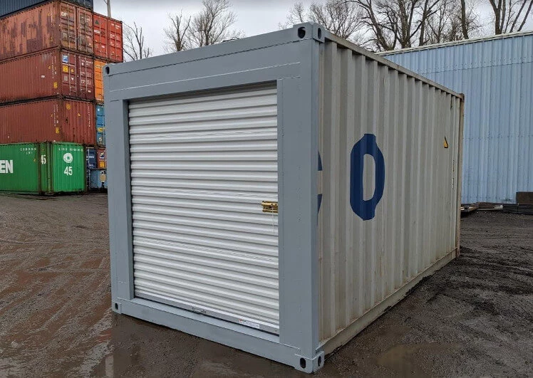 16Ft Storage Container With Roll-Up Door