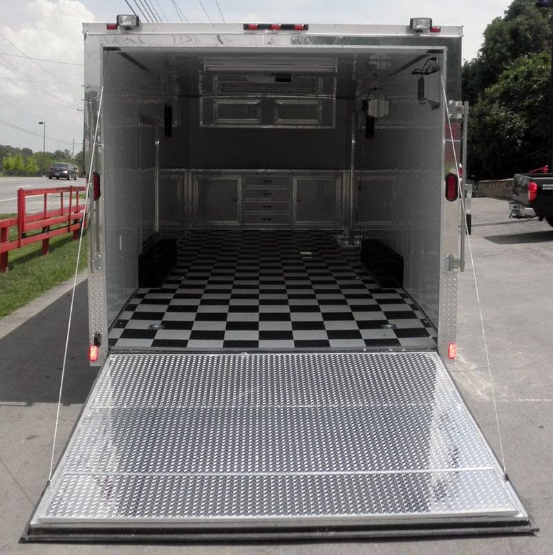 Enclosed Trailer 8.5'x24' White - Lawn Mower Car Bike Hauler Storage - Image 3