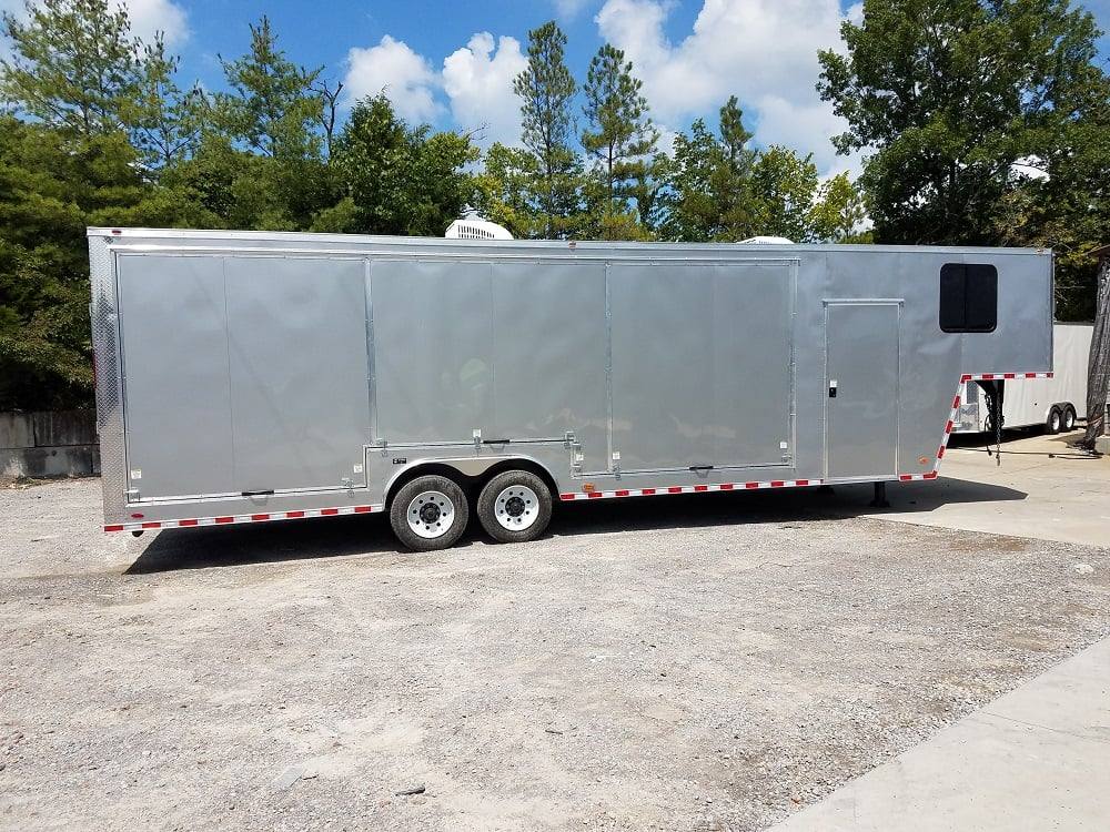 Silver Frost 8.5' X 36' Gooseneck Custom Enclosed Trailer - Image 3