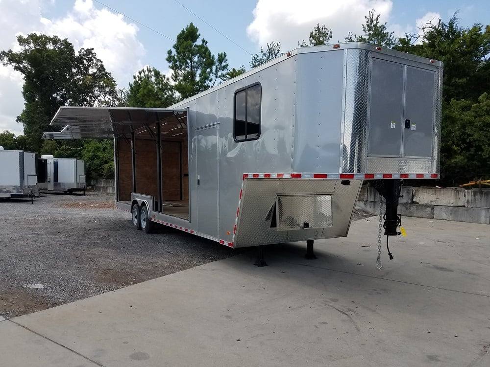 Silver Frost 8.5' X 36' Gooseneck Custom Enclosed Trailer