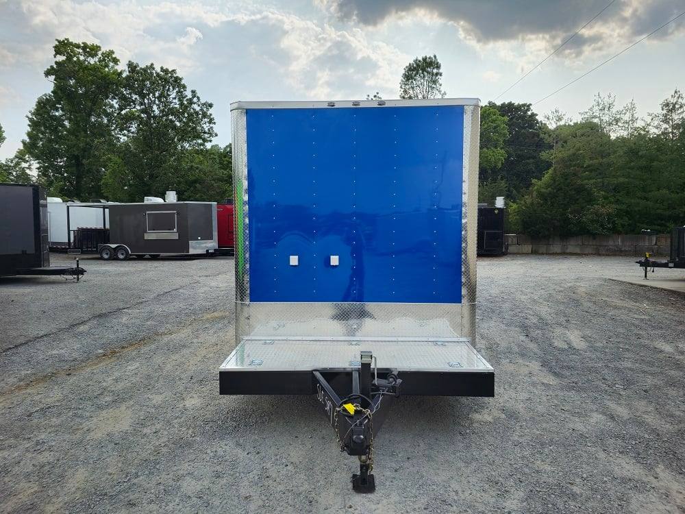 8.5' X 32' Blue Video Game Arcade Concession Trailer - Image 2