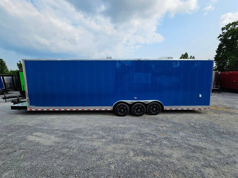 8.5' X 32' Blue Video Game Arcade Concession Trailer - Image 4