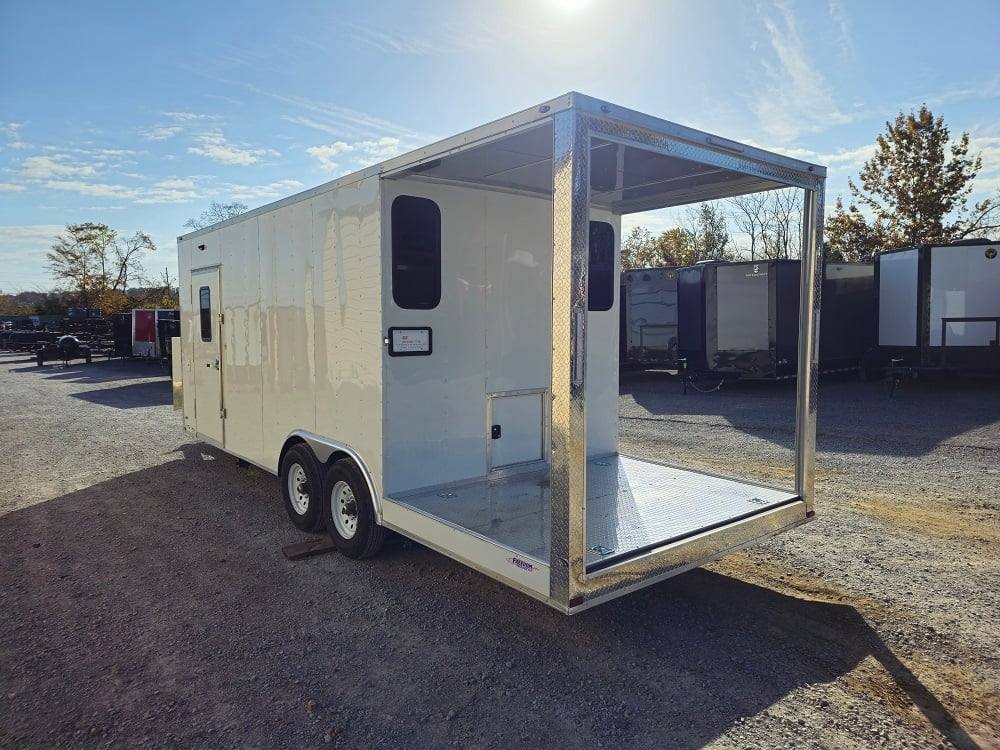 8.5' X 23' White Pizza Concession Trailer Vending - Image 4