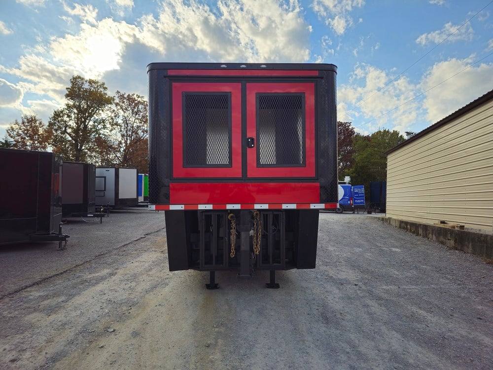 8.5' X 49' Red Food Event Catering Concession Trailer - Image 2