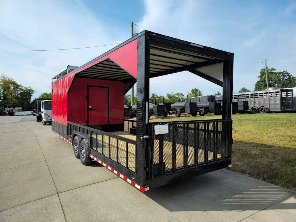 Enclosed Trailer 8.5' X 30' Red Hybrid Drone and Equipment Hauler - Image 4