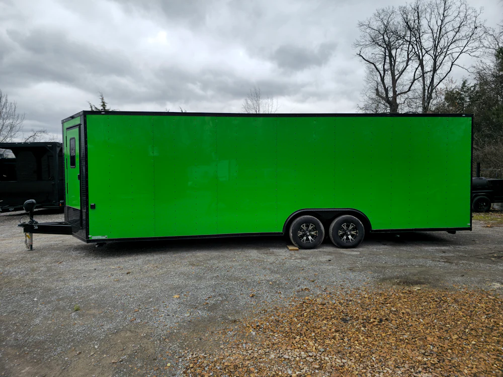 8.5' X 26' Lime Green Arcade Gaming Concession Trailer - Image 4