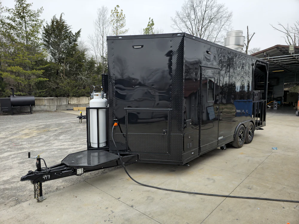 8.5' X 20' Blackout Concession Trailer BBQ Event Catering - Image 2
