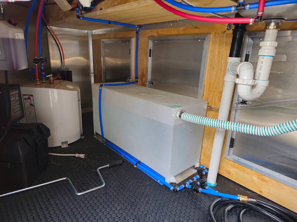 8.5' X 16' Concession Trailer White W/Black Trim Food Event Catering - Image 3