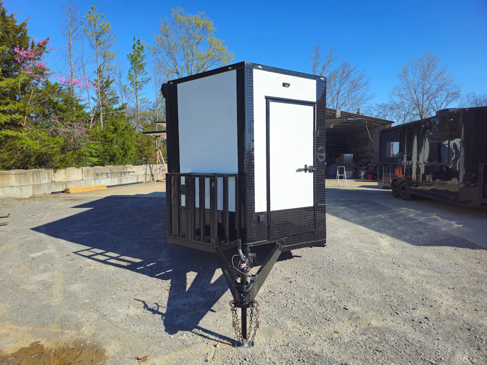 8.5' X 22' White / W Black Out Concession Trailer Kettle Corn Event Catering - Image 2