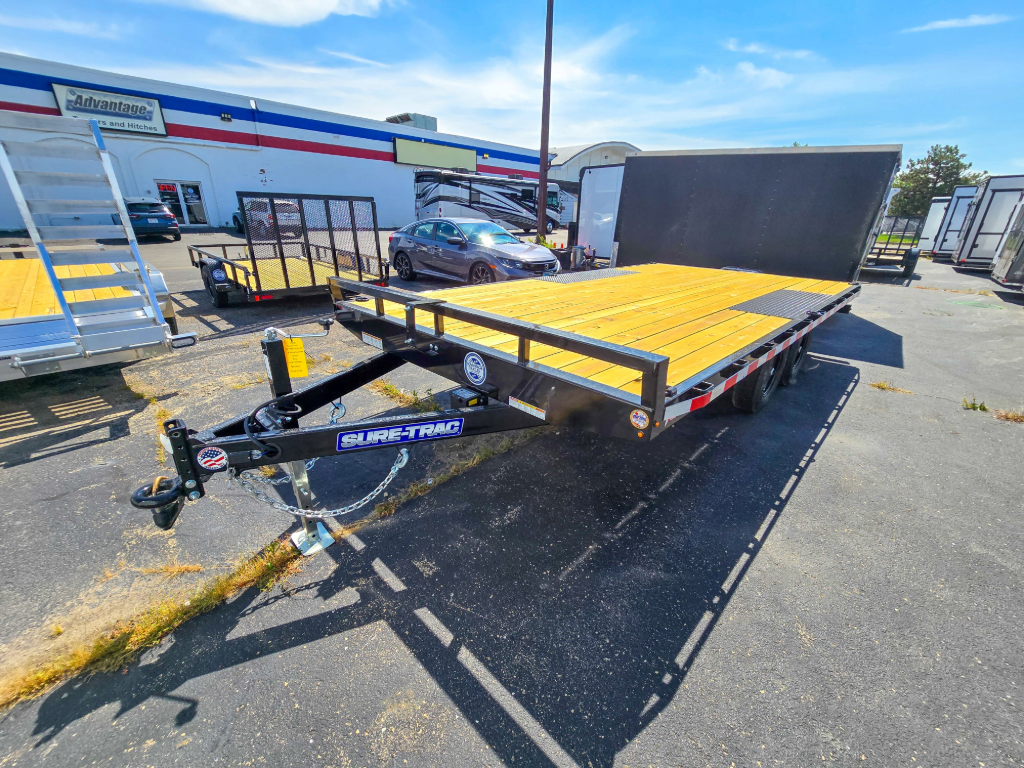 8.5’x16′ Sure-Trac Deckover Equipment Trailer (Omega)