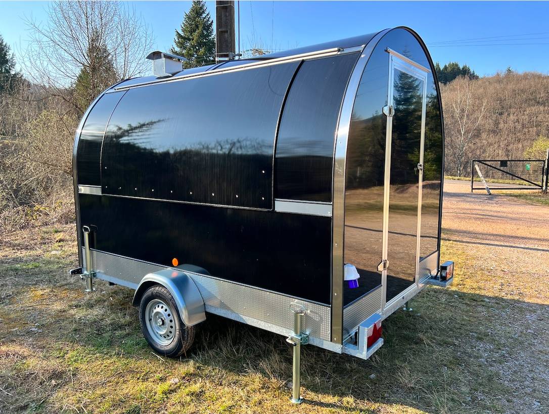 2025 Black Food Stand concession-Vending Business Trailer