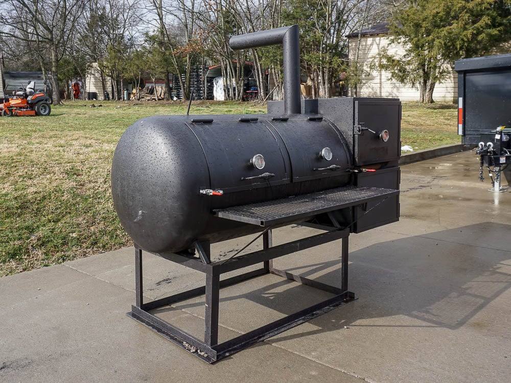BBQ Smoker 250 Gallon Reverse Flow Patio BBQ Cooker - Image 2