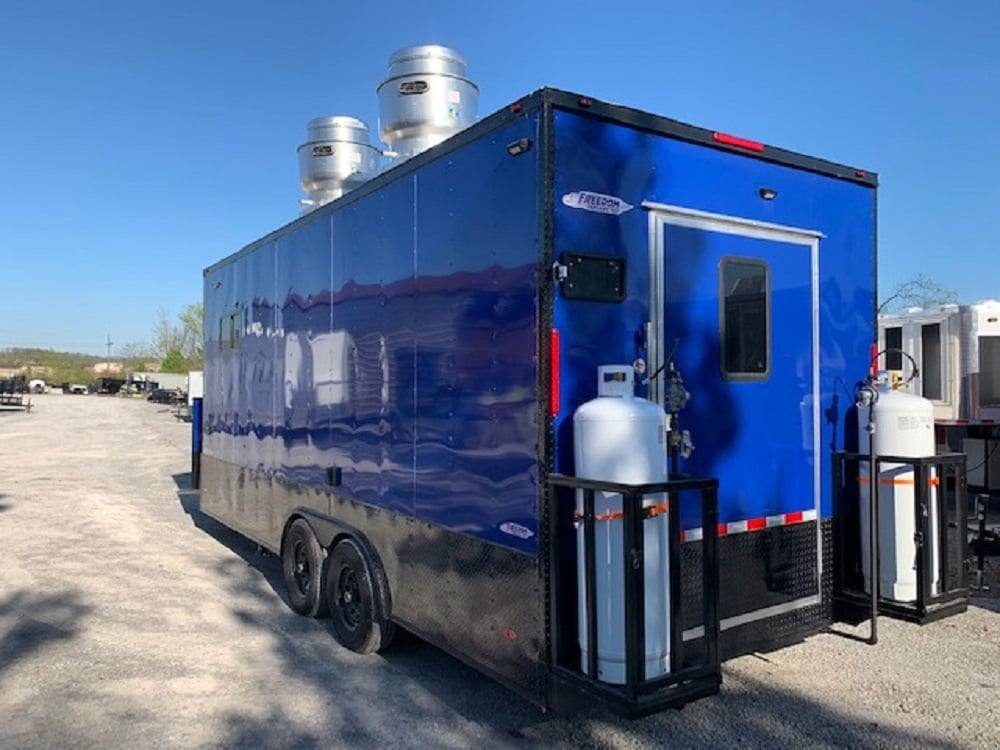 8.5 x 20' Cobalt Blue Food Vending Concession Food Trailer With Appliances - Image 3
