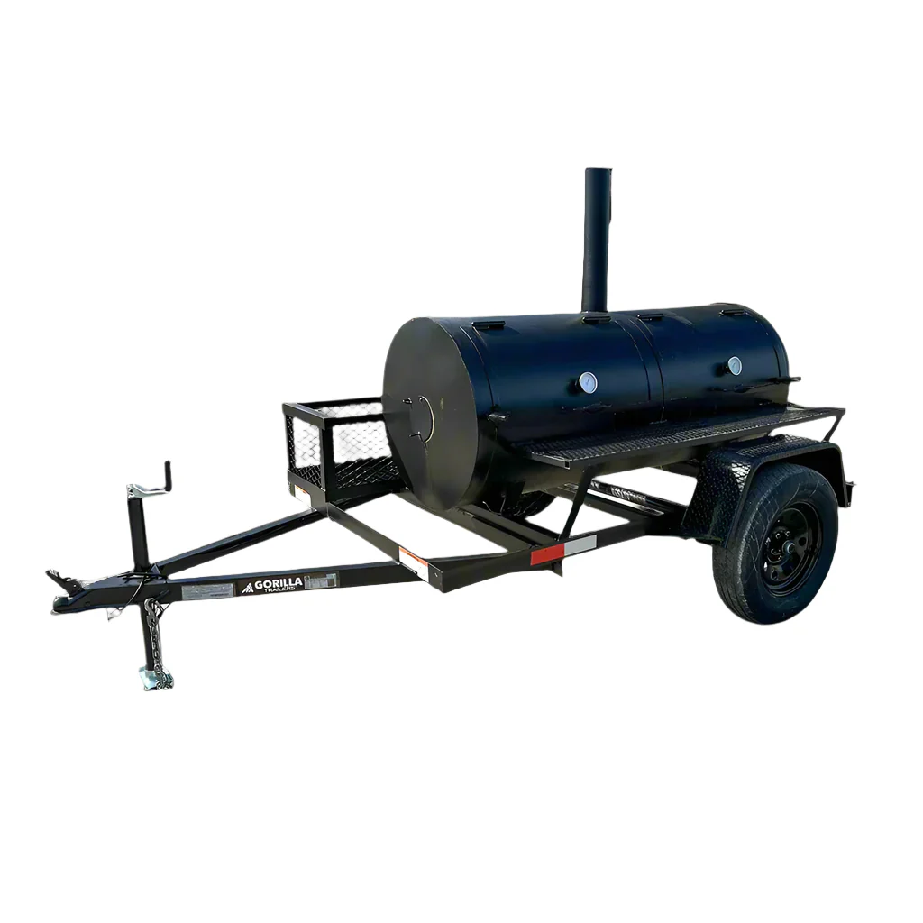 250 Gallon Pull Behind BBQ Charcoal Grill 3,500lb Axle