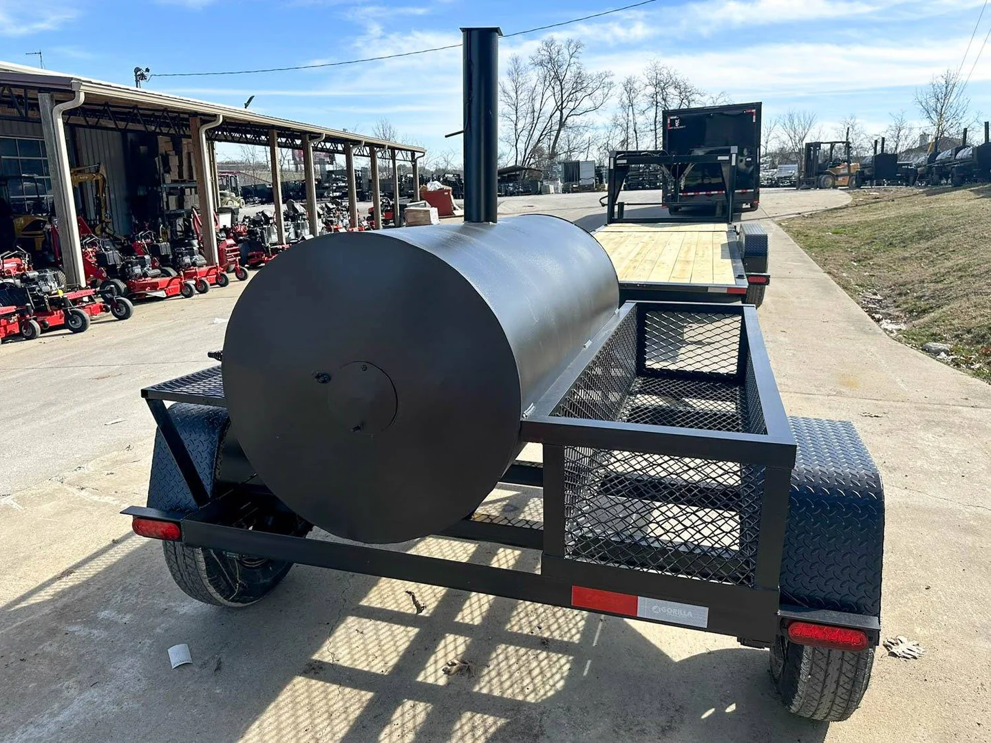 250 Gallon Pull Behind BBQ Charcoal Grill 3,500lb Axle - Image 4