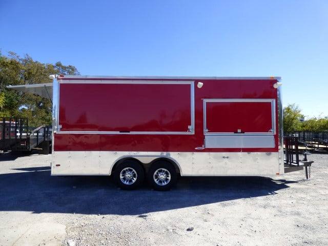 8.5' x 20' Concession Food Trailer Red Kettle Corn Catering Event - Image 4