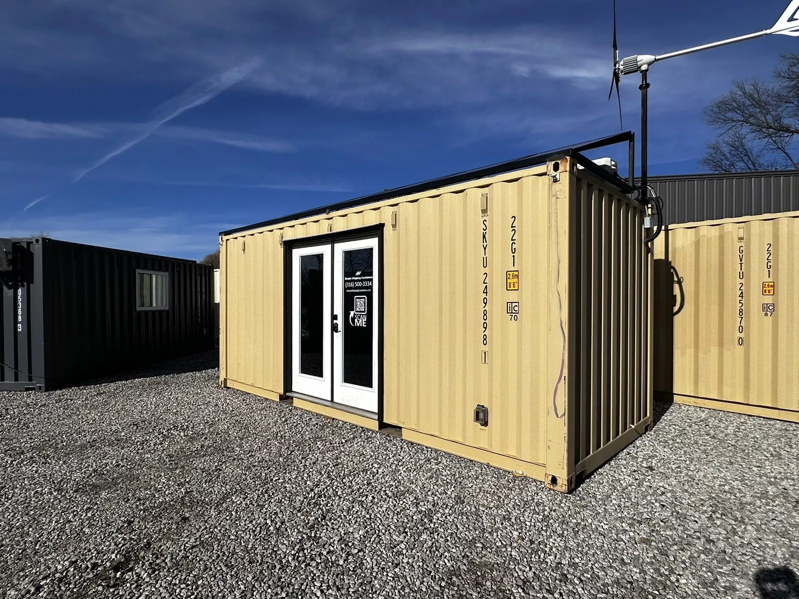 20 ft Shipping Container Office Solar Off Grid Or Grid - Image 4