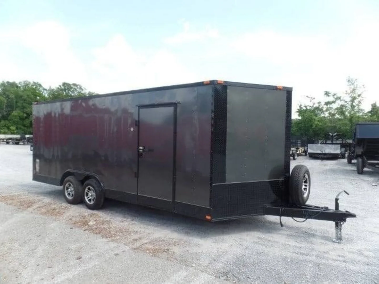 Enclosed Trailer 8.5' X 20' Charcoal Grey Storage - Image 3