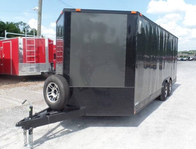 Enclosed Trailer 8.5' X 20' Charcoal Grey Storage - Image 2