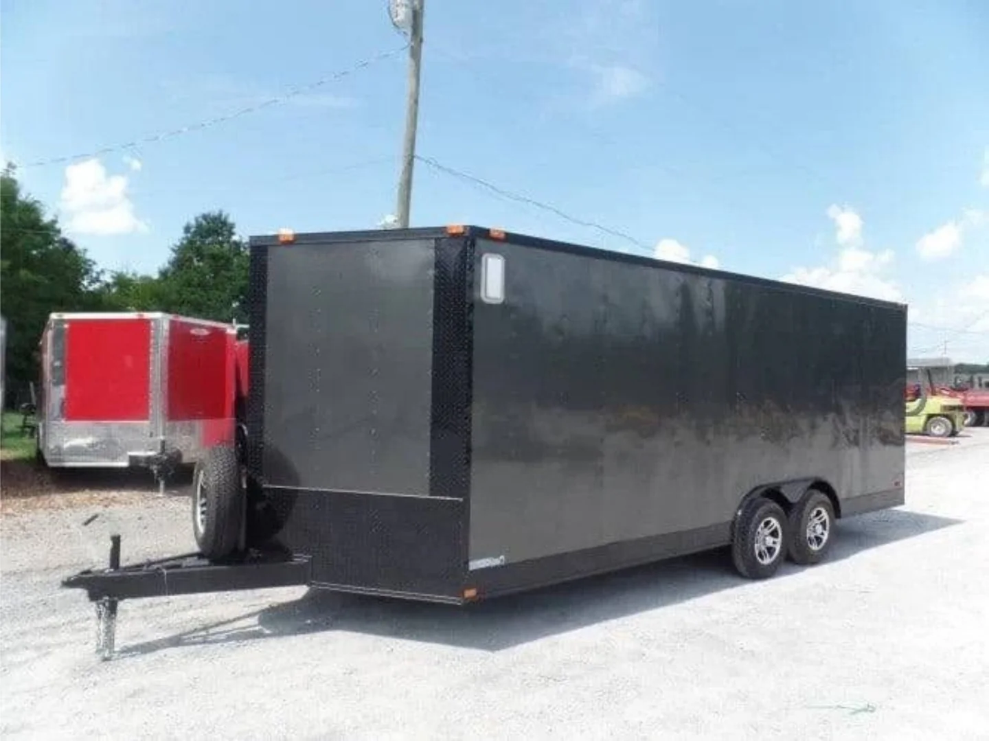 Enclosed Trailer 8.5' X 20' Charcoal Grey Storage