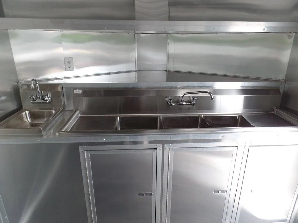 8.5' x 14' Concession Food Trailer Lime Event Catering - Image 4