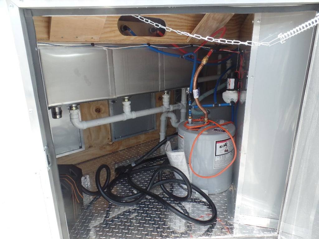 8.5' x 12' White Concession Food Trailer With Appliances - Image 4