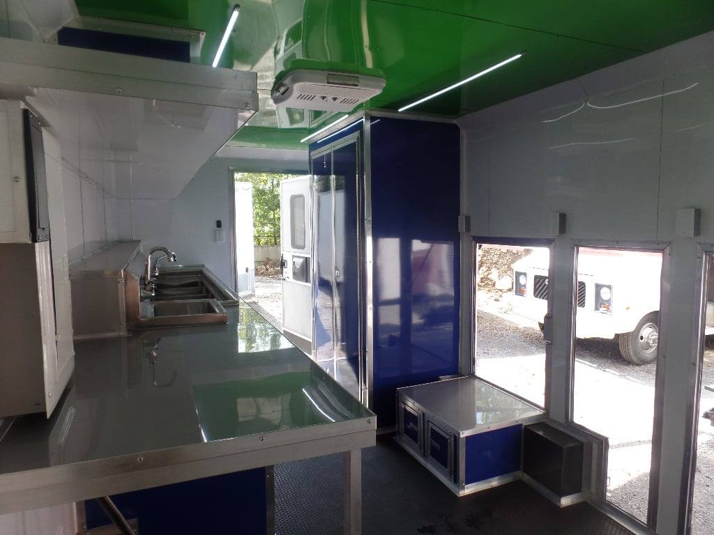 8.5' x 18' White Yogurt Concession Food Trailer - Image 2