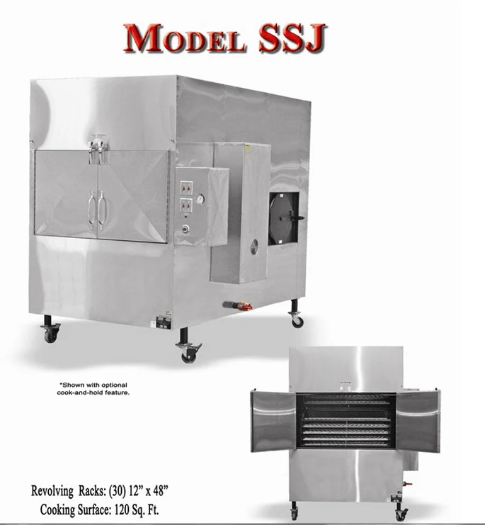 Ole Hickory Pits SSJ BBQ Smoker Commercial Rotating Racks 150 sq. ft. - Image 3